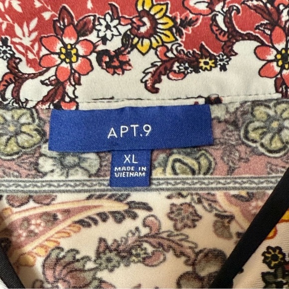 APT.9 Bohemian Paisley Tank Top Sz XL - Picture 5 of 6